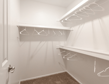 Private patio/balcony with storage closet